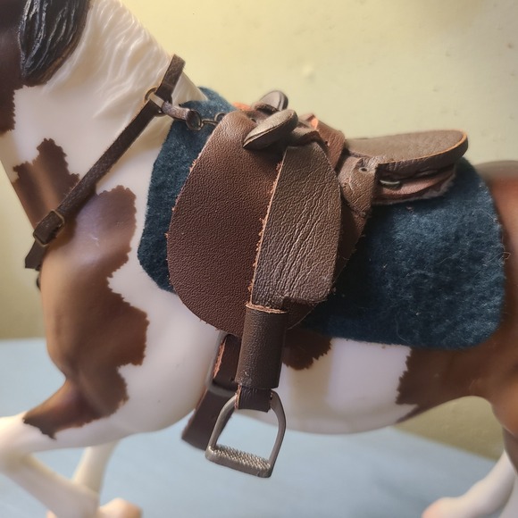 Breyer Other - Breyer Australian Aussie Saddle Breastplate Pad Set Traditional Size Leather
